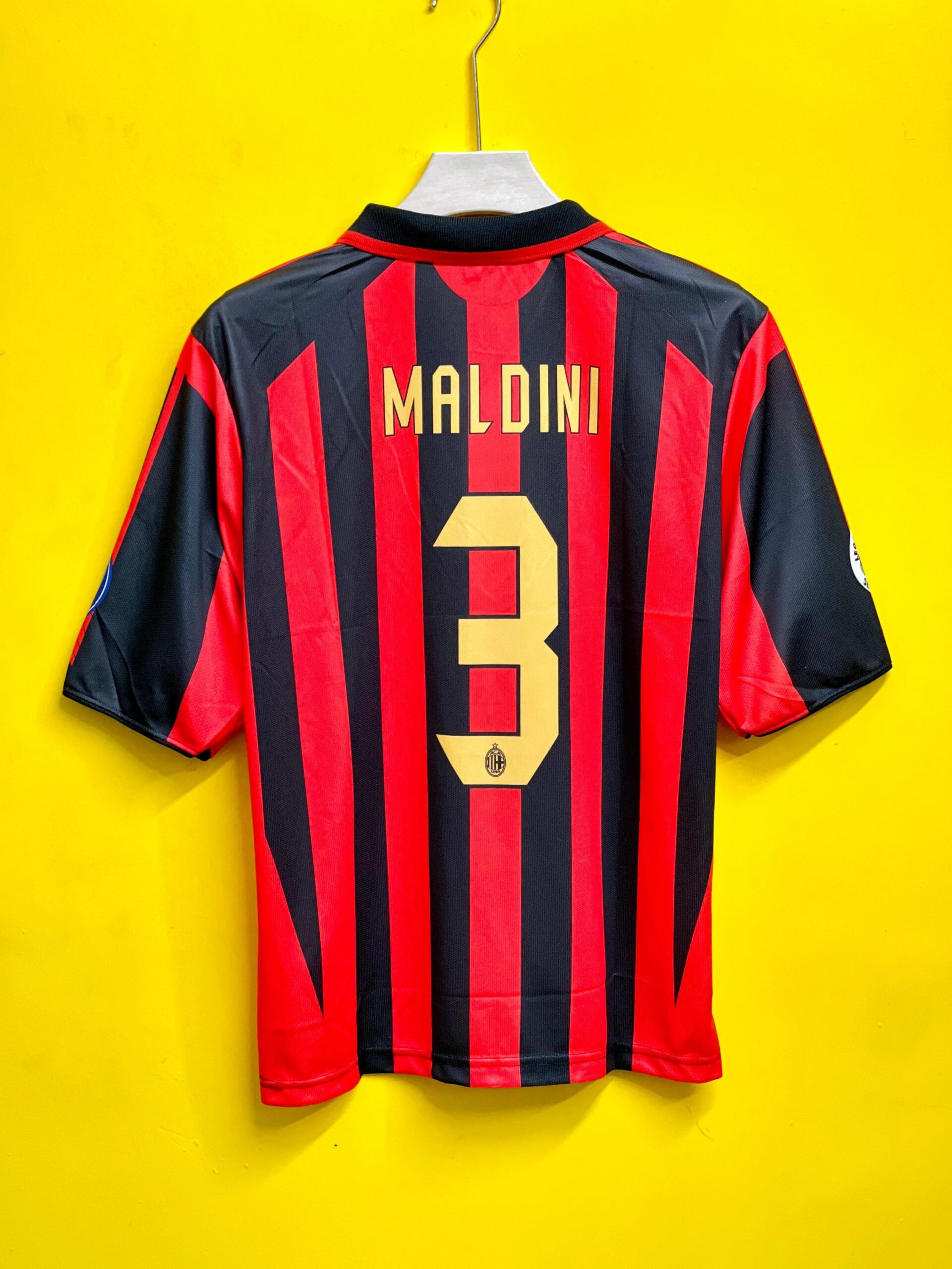 AC MILAN HOME JARSEY  MALDINI
RETRO FIVE SLEEVE EMBROIDERY
