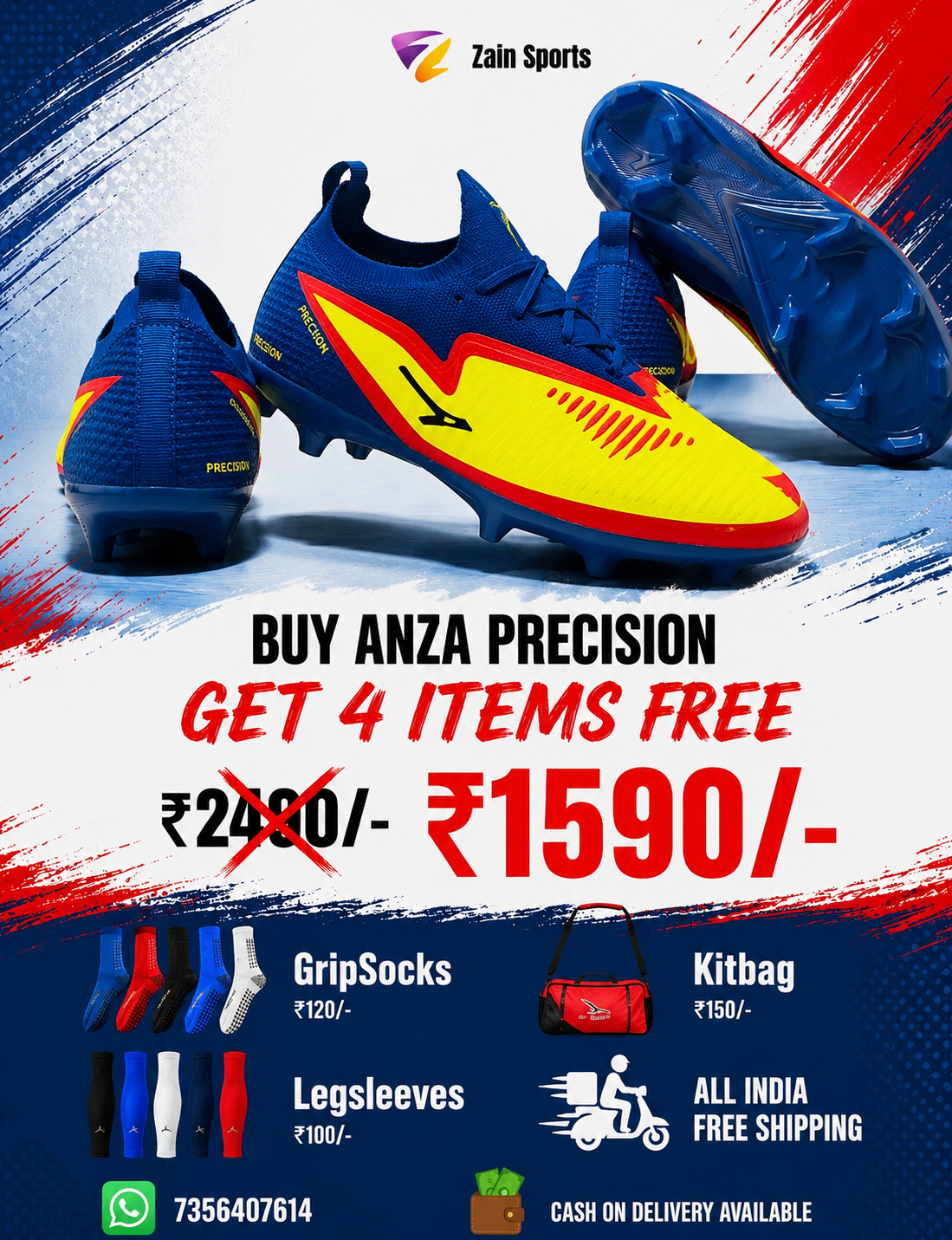 ANZA PRECISION YELLOW/NAVY (Combo Offer) - Image 4
