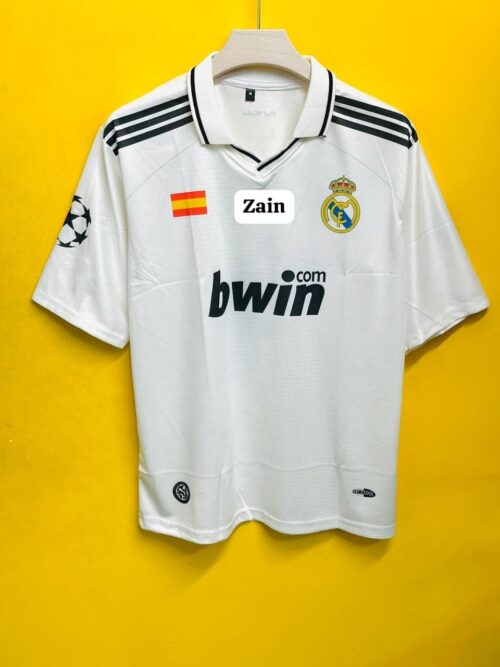 REAL MADRID RETRO 2008-09 HOME JERSEY RAMOS FIVESLEEV