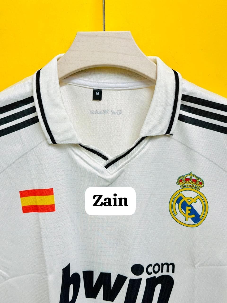 REAL MADRID RETRO 2008-09 HOME JERSEY RAMOS FIVESLEEV - Image 3