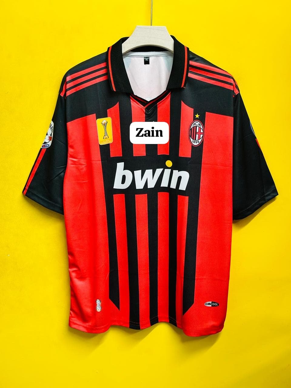 AC MILAN 2006-07 RETRO FIVESLEEV JERSEY KAKA