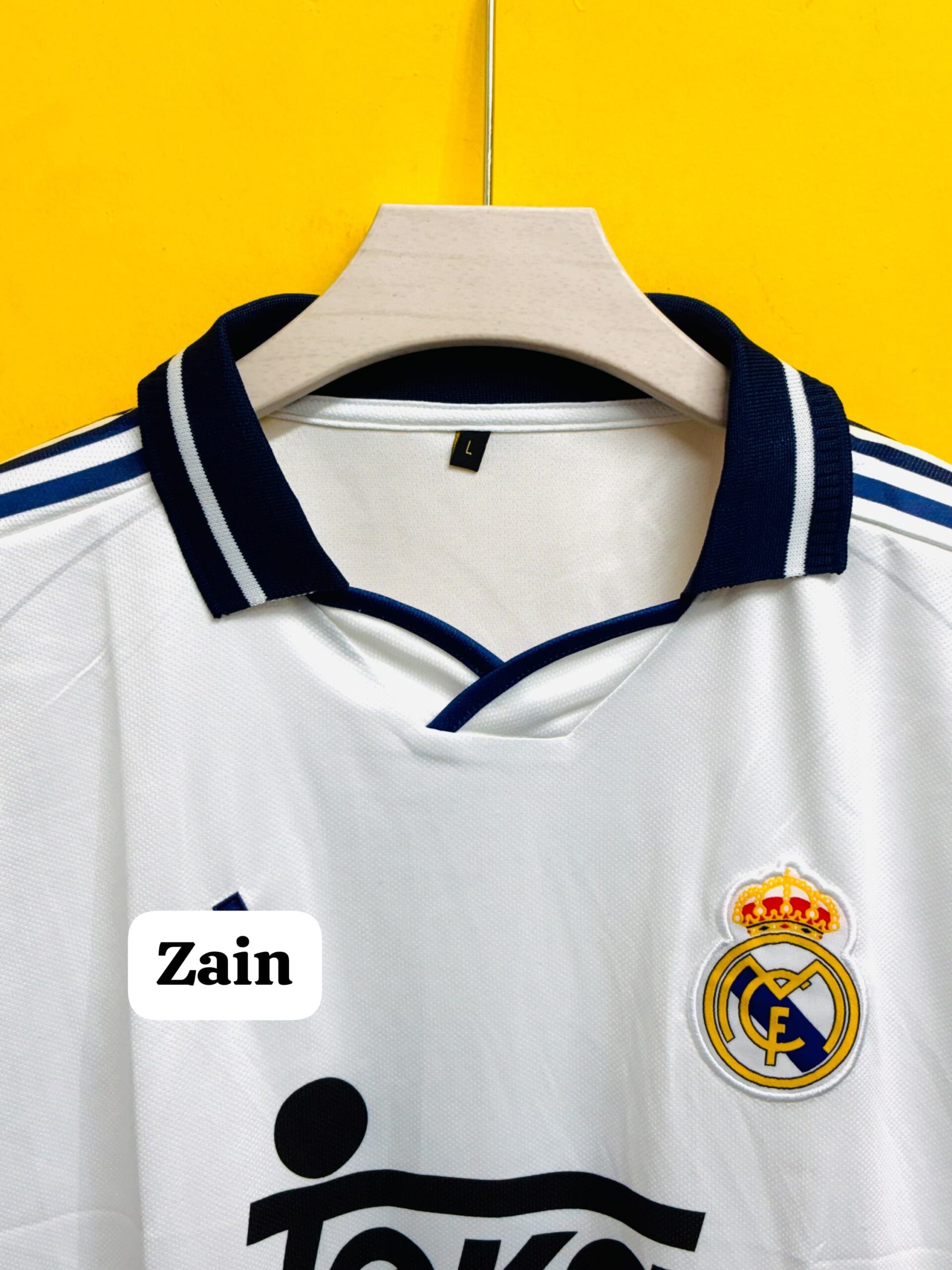 REAL MADRID 1998-2000 HOME RETRO FIVESLEEV JERSEY