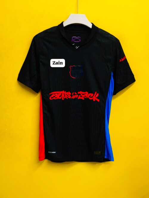The FC Barcelona x Travis Scott "Cactus Jack" Special Edition Away Jersey Player Version