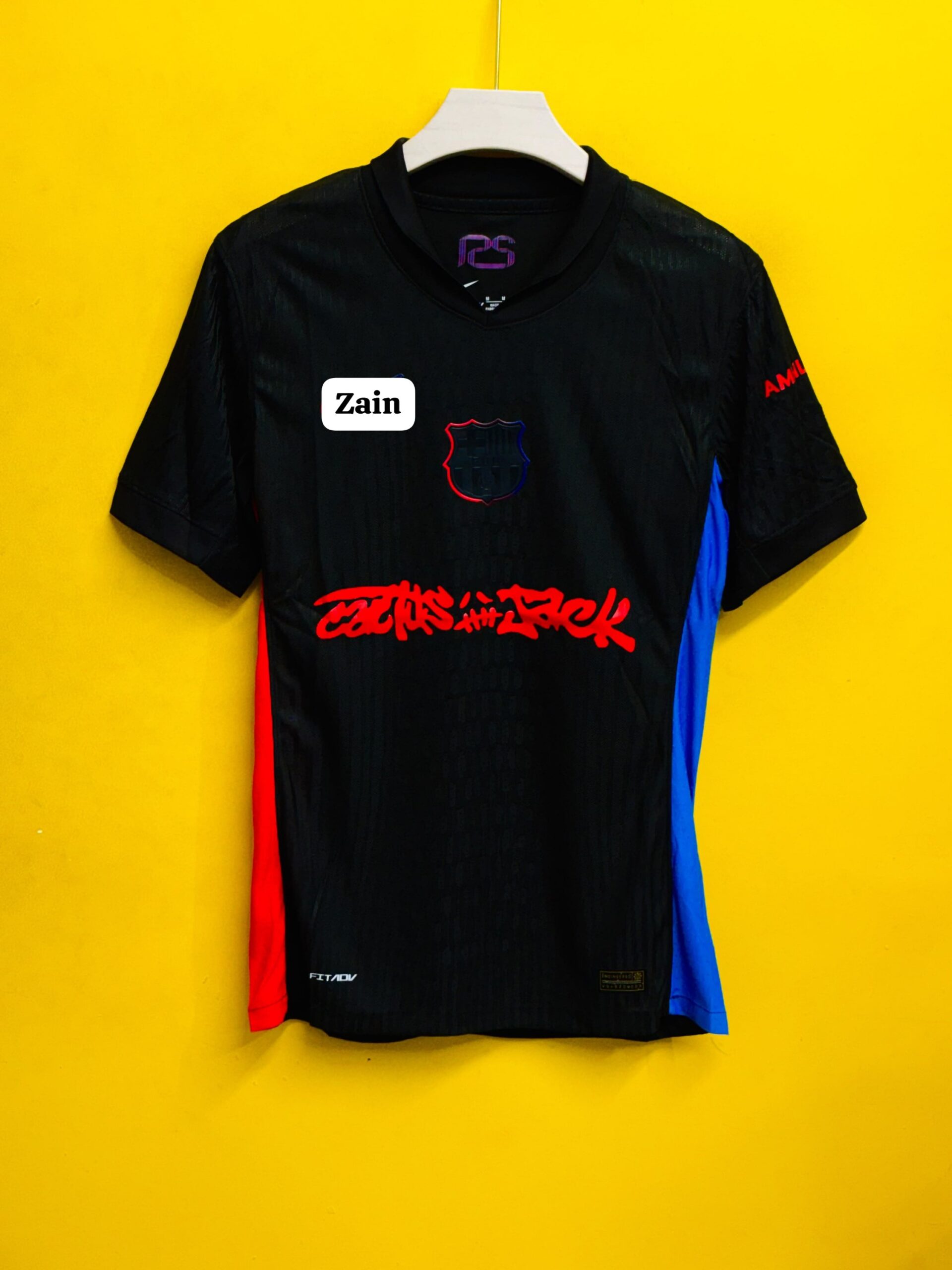 The FC Barcelona x Travis Scott "Cactus Jack" Special Edition Away Jersey Player Version