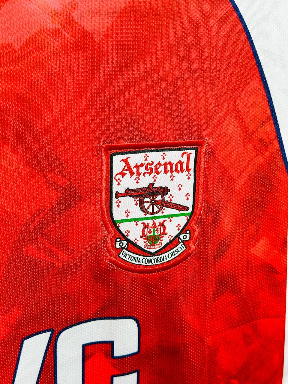 ARSENAL 1990/92 HOME KIT ADAMS( FIVE SLEEV EMBROIDERY) - Image 2