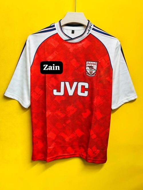ARSENAL 1990/92 HOME KIT ADAMS( FIVE SLEEV EMBROIDERY)