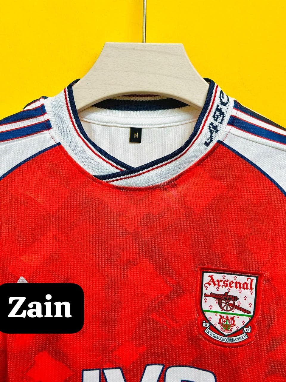 ARSENAL 1990/92 HOME KIT ADAMS( FIVE SLEEV EMBROIDERY) - Image 3