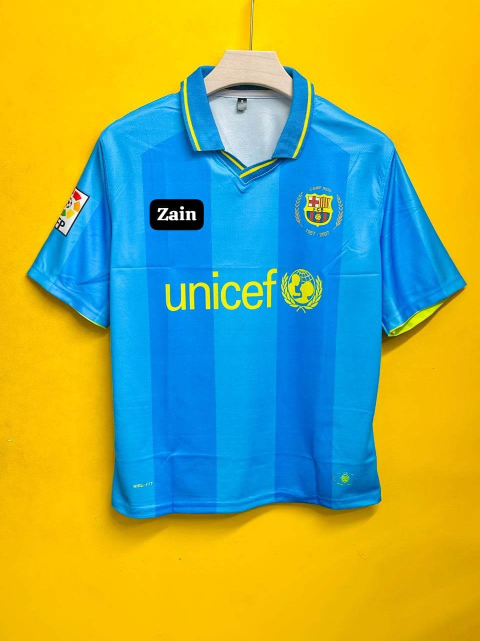 BARCELONA 2007-08 AWAY KIT MESSI (FIVESLEEV)