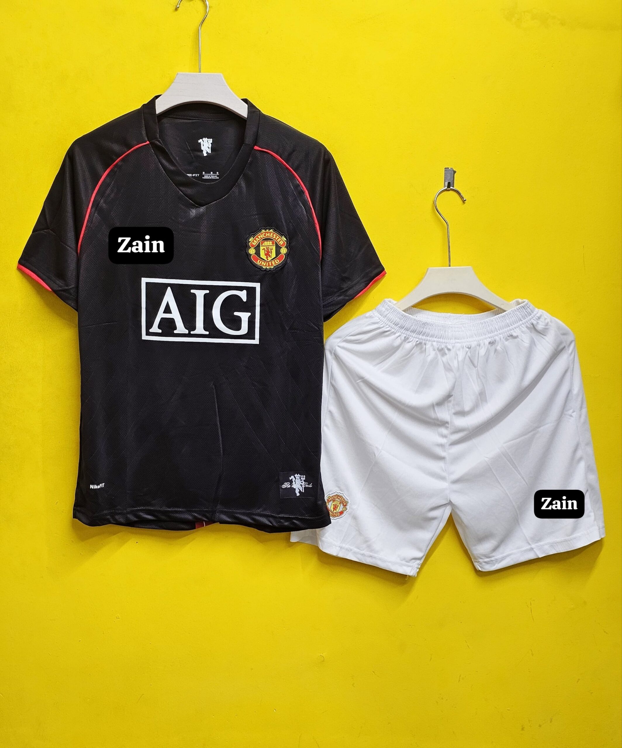 MAN UNITED 2007-08 AWAY  FAN VERSION SET