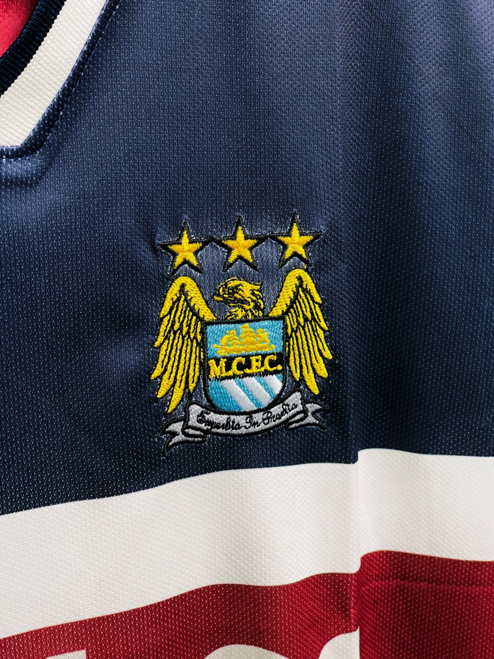 MAN CITY 1997-98 RETRO KINKLADZE (FIVESLEEV EMBROIDERY) - Image 3