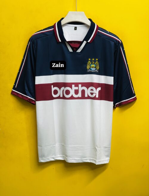 MAN CITY 1997-98 RETRO KINKLADZE (FIVESLEEV EMBROIDERY)