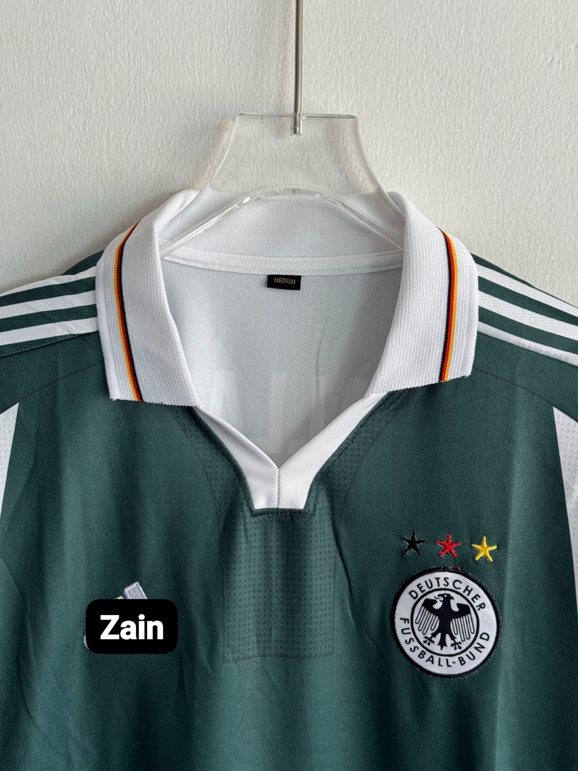 GERMANY 2000-01 AWAY BALLACK FIVESLEEV (Embroidery) - Image 2
