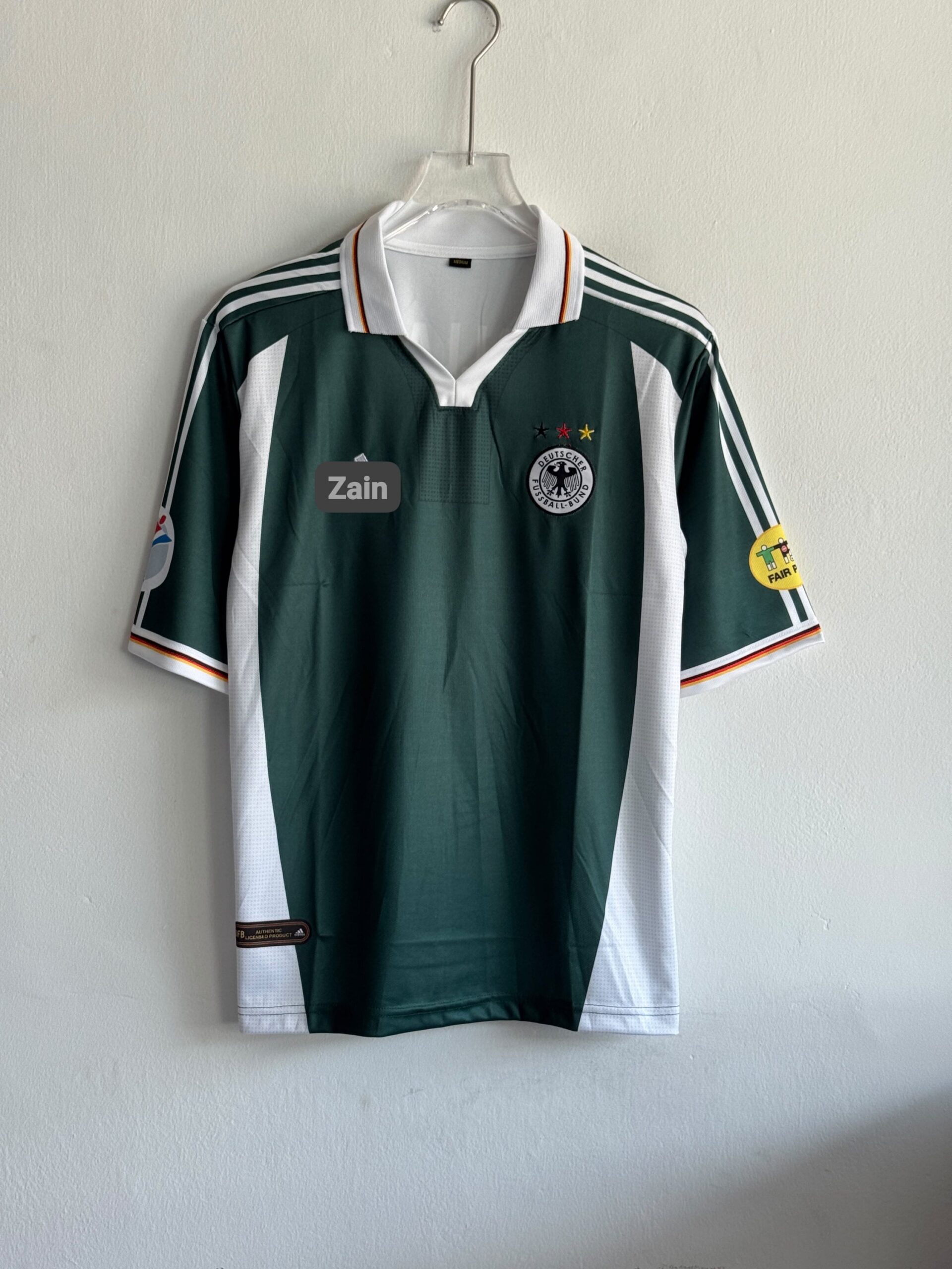 GERMANY 2000-01 AWAY BALLACK FIVESLEEV (Embroidery)