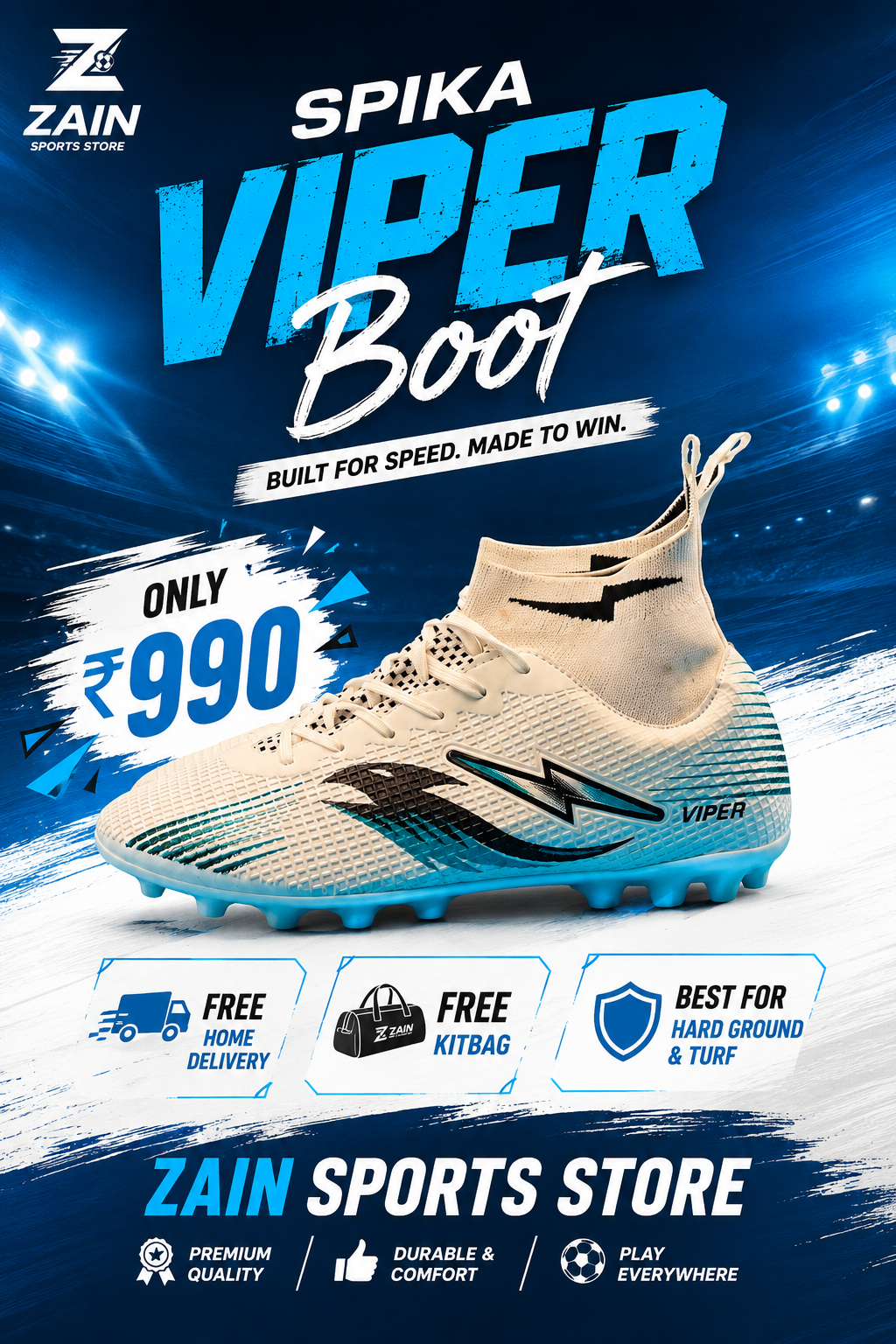 SPIKA VIPER HIGH ANKLE BOOT - Image 4