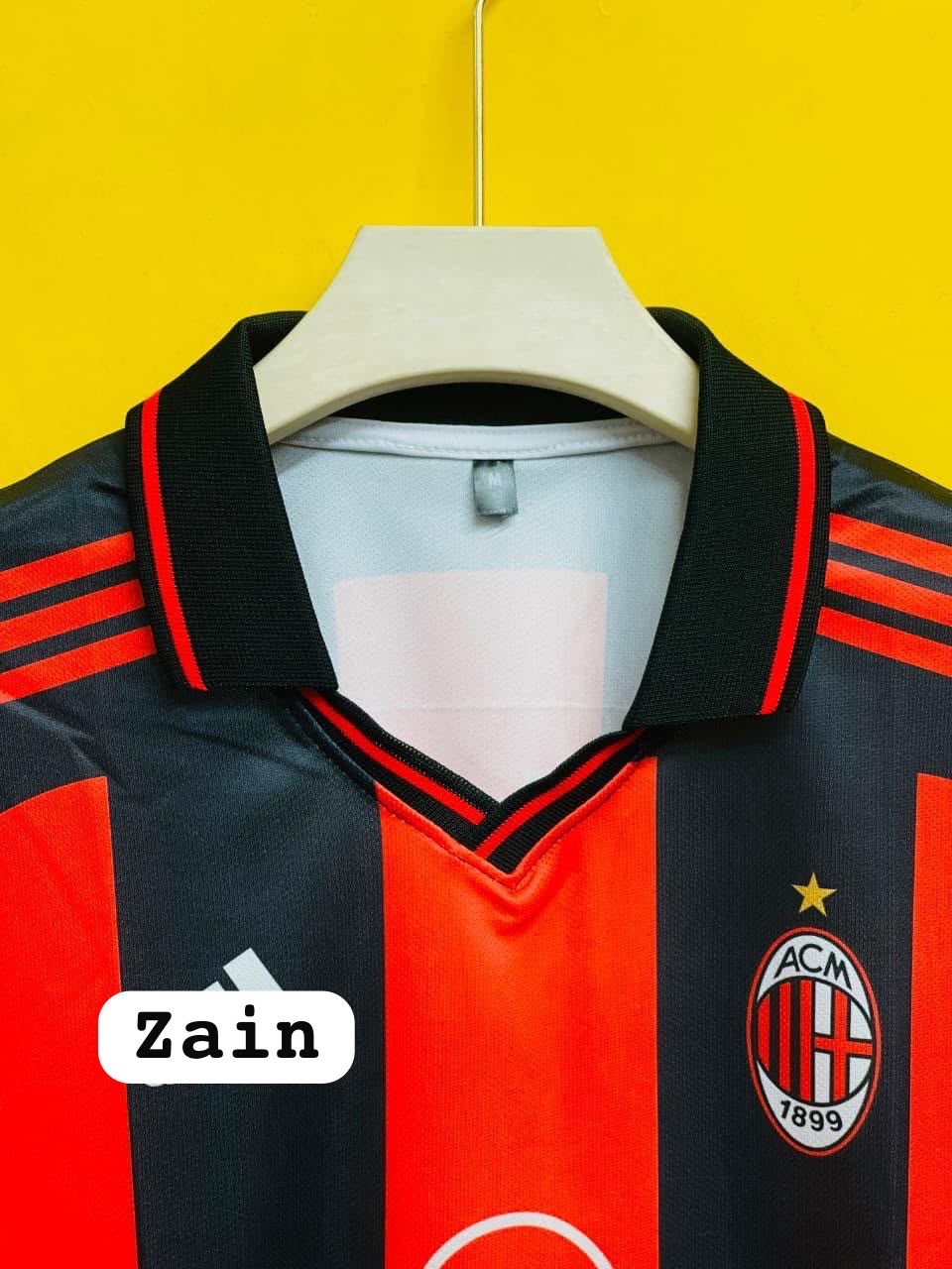 AC MILAN 1998-1999 HOME MALDINI FIVESLEEV - Image 2