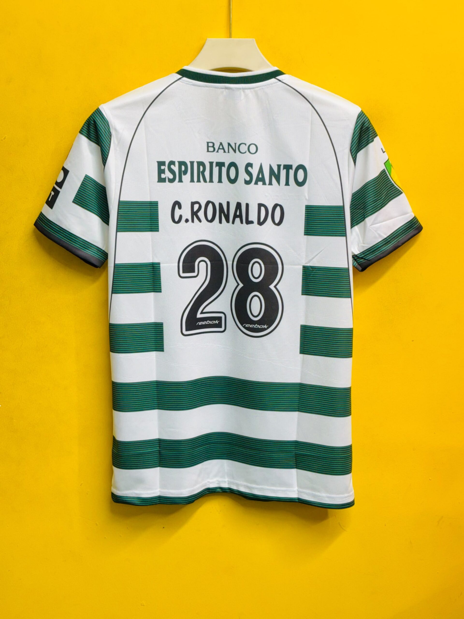SPORTING 2002-03 HOME RETRO RONALDO (EMBROIDERY) - Image 4