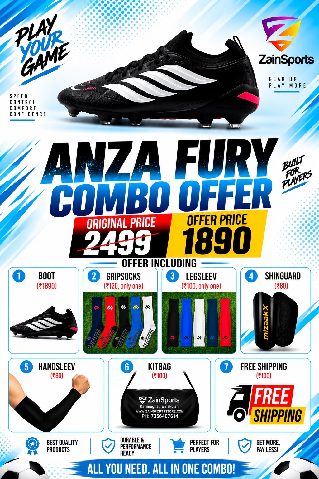ANZA FURY BLACK COMBO✅ - Image 2