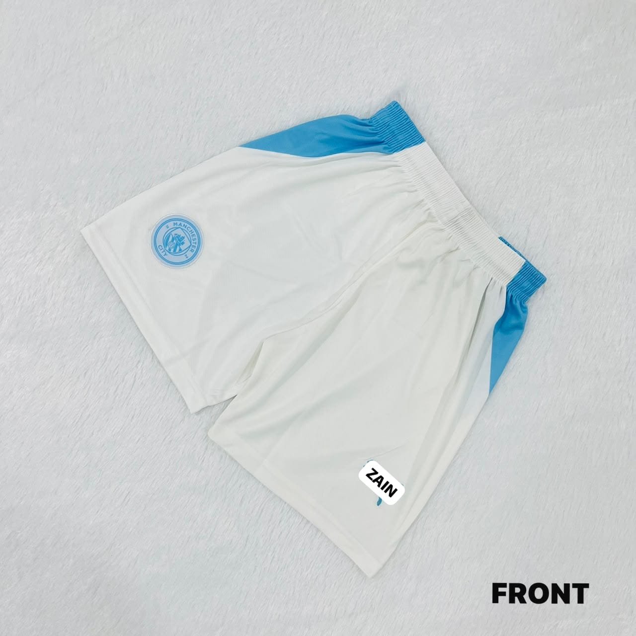 MANCHESTER CITY HOME SUBLIMATION EMBROIDERY SHORTS