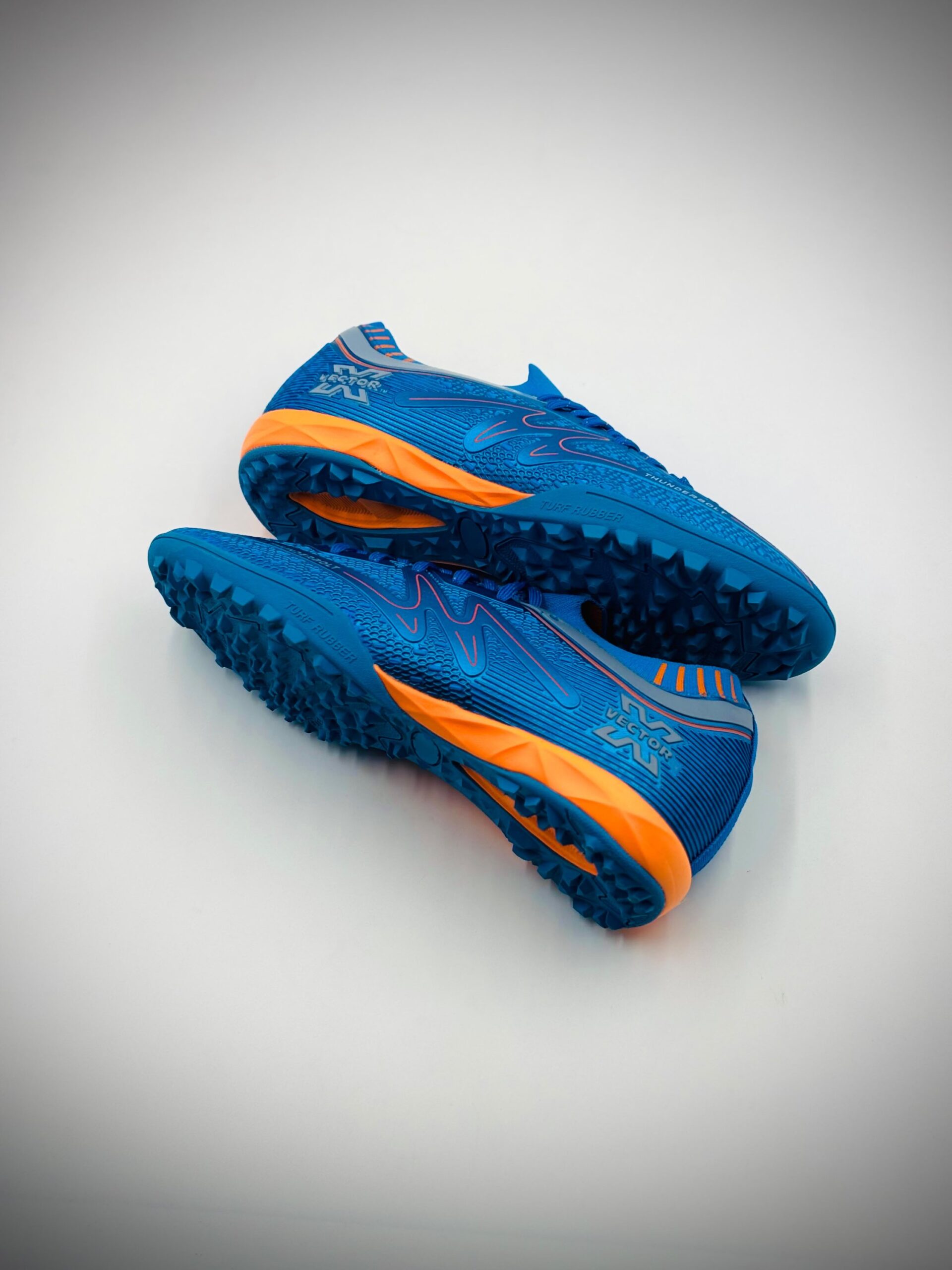 VECTOR X THUNDERBOLT BLUE ORANGE TURF BOOT - Image 3