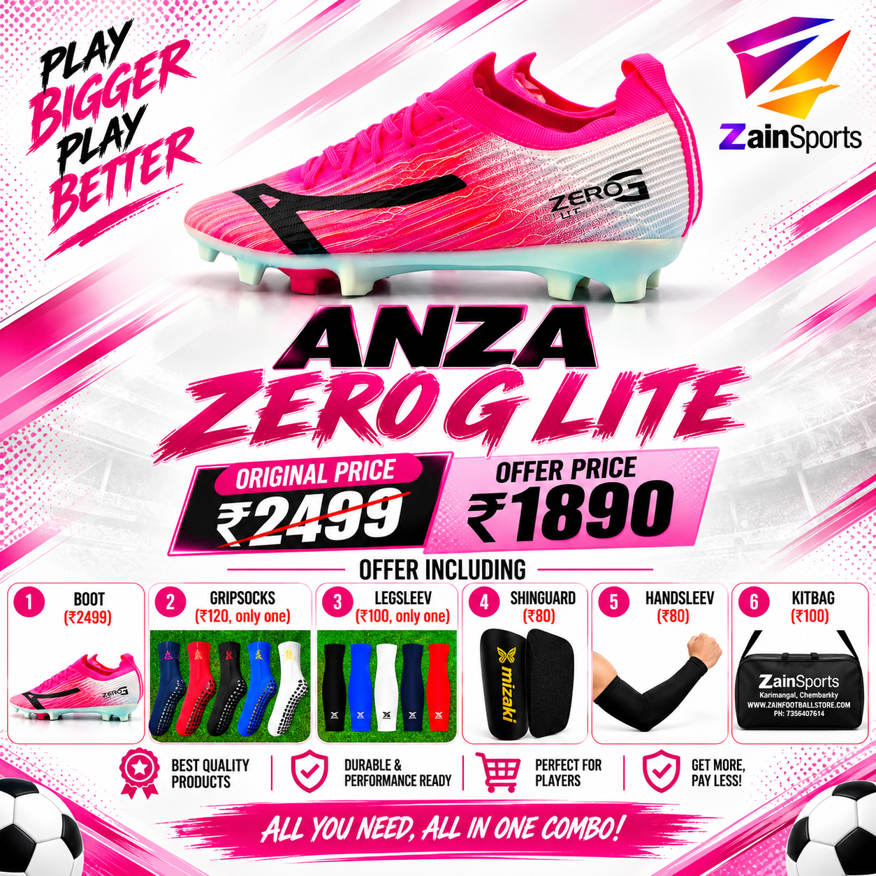 ANZA ZERO G LITE RED COMBO - Image 3
